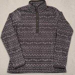 Columbia Benton Springs Printed Half Snap Fleece Jacket Women's‎ Small Geometric